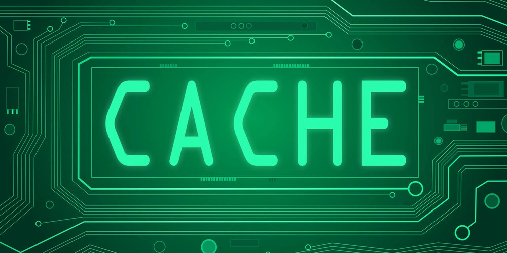 Caching layers concept illustration