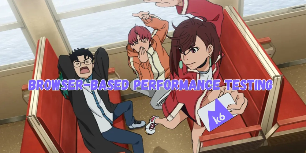 Laptop and charts representing performance testing