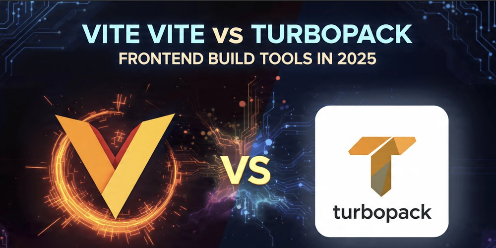 Vite vs Turbopack build tools illustration